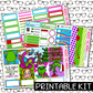 PRINTABLE - You're a Mean One Monthly, Weekly and or Journaling Sticker Kit