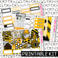 PRINTABLE - Sweet as Honey Gnomes Monthly, Weekly and or Journaling Sticker Kit