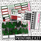 PRINTABLE - O Christmas Tree Monthly, Weekly and or Journaling Sticker Kit