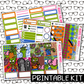 PRINTABLE - Brains Monthly, Weekly and or Journaling Sticker Kit