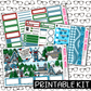 PRINTABLE - Christmas Village Monthly, Weekly and or Journaling Sticker Kit
