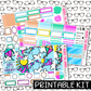 PRINTABLE - Fly a Kite Monthly, Weekly and or Journaling Sticker Kit