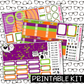 PRINTABLE - Hey Boo Monthly, Weekly and or Journaling Sticker Kit