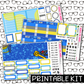 PRINTABLE - BB House Monthly, Weekly and or Journaling Sticker Kit