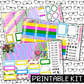 PRINTABLE - Zelda Monthly, Weekly and or Journaling Sticker Kit