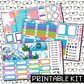 PRINTABLE -Under the Sea Monthly, Weekly and or Journaling Sticker Kit