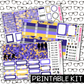 PRINTABLE -Jonas Monthly, Weekly and or Journaling Sticker Kit