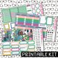 PRINTABLE -Spring Cleaning Monthly, Weekly and or Journaling Sticker Kit