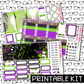PRINTABLE - Beetlejuice Monthly, Weekly and or Journaling Sticker Kit
