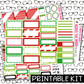 PRINTABLE - HoHo Gnome Monthly, Weekly and or Journaling Sticker Kit
