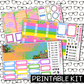 PRINTABLE -  Garden Monthly, Weekly and or Journaling Sticker Kit