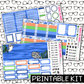 PRINTABLE - Be A Shark Monthly, Weekly and or Journaling Sticker Kit