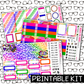 PRINTABLE - Pride Monthly, Weekly and or Journaling Sticker Kit
