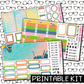 PRINTABLE - Spring Cleaning Monthly, Weekly and or Journaling Sticker Kit