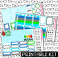 PRINTABLE - Sul Sul Monthly, Weekly and or Journaling Sticker Kit