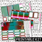 PRINTABLE - Christmas Story Monthly, Weekly and or Journaling Sticker Kit