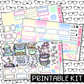 PRINTABLE -   Tea Party Monthly, Weekly and or Journaling Sticker Kit