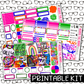 PRINTABLE - Pride Monthly, Weekly and or Journaling Sticker Kit