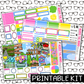 PRINTABLE -  Garden Monthly, Weekly and or Journaling Sticker Kit