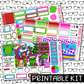 PRINTABLE - You're a Mean One Monthly, Weekly and or Journaling Sticker Kit