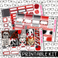 PRINTABLE - Horror Nights Monthly, Weekly and or Journaling Sticker Kit