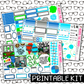 PRINTABLE - Sul Sul Monthly, Weekly and or Journaling Sticker Kit