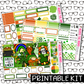 PRINTABLE - Lucky Gnomes Monthly, Weekly and or Journaling Sticker Kit