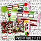PRINTABLE -  Ladybug Gnome Monthly, Weekly and or Journaling Sticker Kit