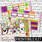 PRINTABLE - Hey Boo Monthly, Weekly and or Journaling Sticker Kit