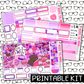 PRINTABLE - Life Is Sweet Monthly, Weekly and or Journaling Sticker Kit