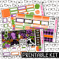 PRINTABLE - Spooky Season Monthly, Weekly and or Journaling Sticker Kit