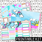 PRINTABLE - Fly a Kite Monthly, Weekly and or Journaling Sticker Kit