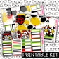 PRINTABLE -  Ladybug Gnome Monthly, Weekly and or Journaling Sticker Kit