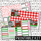 PRINTABLE - Hippo for Christmas Monthly, Weekly and or Journaling Sticker Kit