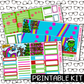 PRINTABLE - You're a Mean One Monthly, Weekly and or Journaling Sticker Kit