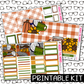 PRINTABLE - Sweater Weather Monthly, Weekly and or Journaling Sticker Kit