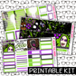 PRINTABLE - Beetlejuice Monthly, Weekly and or Journaling Sticker Kit