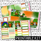 PRINTABLE - Lucky Gnomes Monthly, Weekly and or Journaling Sticker Kit
