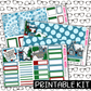 PRINTABLE - Christmas Village Monthly, Weekly and or Journaling Sticker Kit