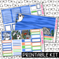 PRINTABLE - Be A Shark Monthly, Weekly and or Journaling Sticker Kit