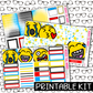 PRINTABLE -  Faces Monthly, Weekly and or Journaling Sticker Kit