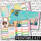 PRINTABLE - Spring Cleaning Monthly, Weekly and or Journaling Sticker Kit