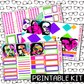 PRINTABLE - BSB Monthly, Weekly and or Journaling Sticker Kit