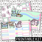 PRINTABLE -   Tea Party Monthly, Weekly and or Journaling Sticker Kit