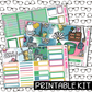PRINTABLE -Spring Cleaning Monthly, Weekly and or Journaling Sticker Kit