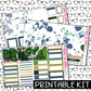 PRINTABLE - Plants Monthly, Weekly and or Journaling Sticker Kit