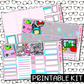 PRINTABLE - Gamer Girl Monthly, Weekly and or Journaling Sticker Kit