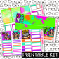 PRINTABLE - Beach Gnomes Monthly, Weekly and or Journaling Sticker Kit