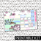 PRINTABLE -   Tea Party Monthly, Weekly and or Journaling Sticker Kit