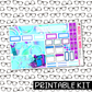 PRINTABLE - Blowing Bubbles Monthly, Weekly and or Journaling Sticker Kit